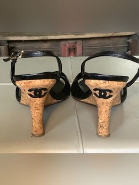 Chanel Wedge Sandals Size 40.5 - Fits US Sz 9-9.5